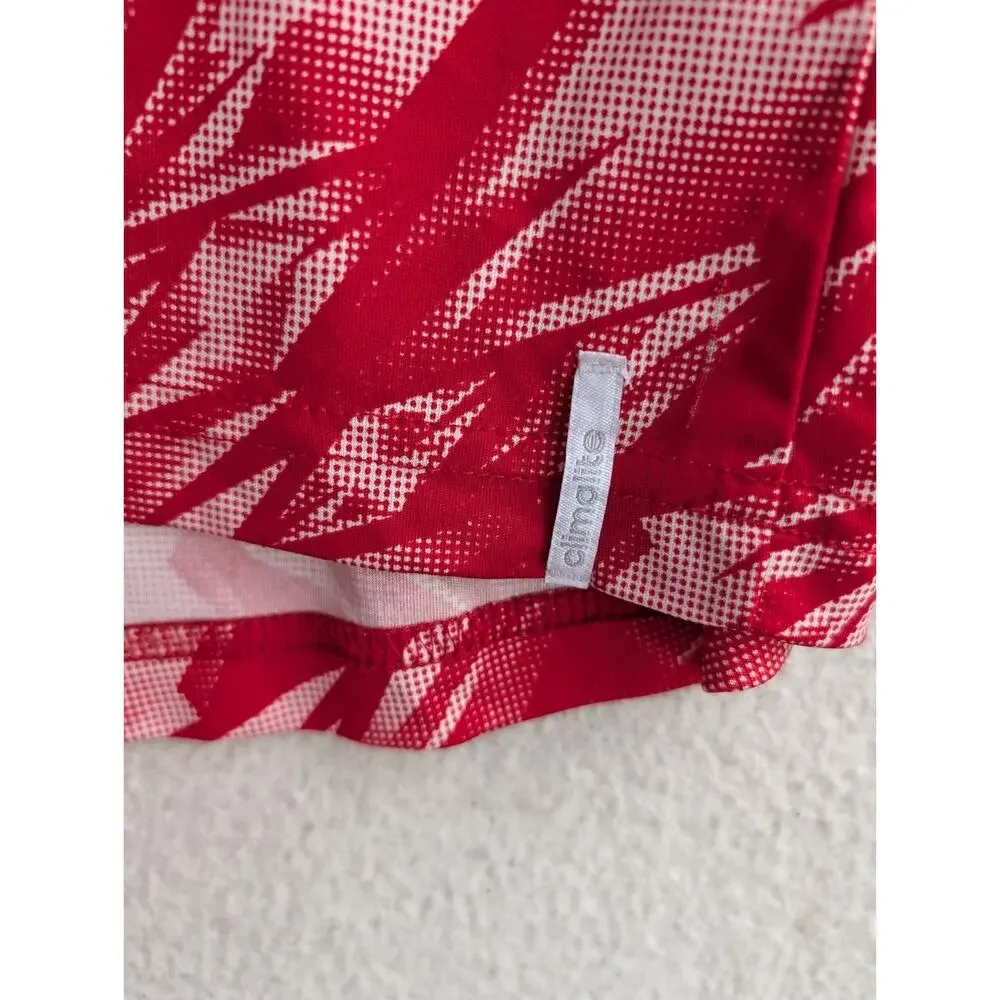 Wisconsin Badgers Adidas Shirt Mens XL Red Climalite Performance Training Soccer